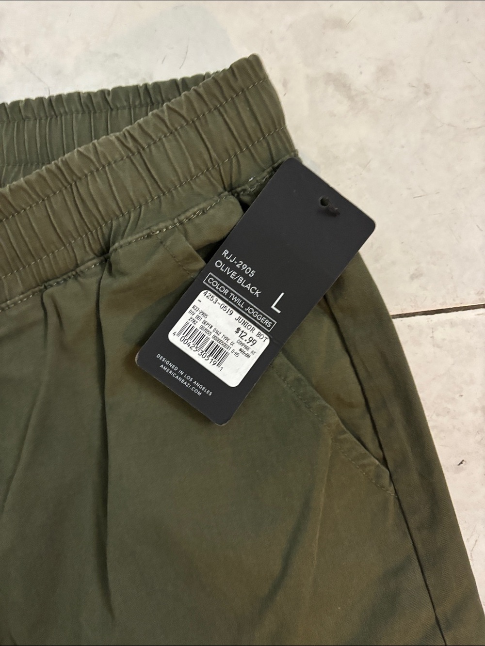 Men's Olive Green Cargo Jogger Cargo Sweat Pants - Utility Style - Picture 6 of 10